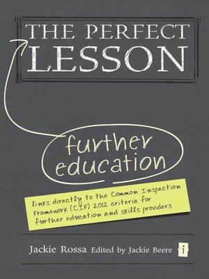 cover image of The Perfect Further Education Lesson